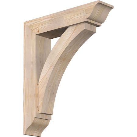 Ekena Millwork Thorton Traditional Smooth Bracket w/ Offset Brace, Douglas Fir, 7 1/2"W x 32"D x 38"H BKT0806X32X38THR01SDF